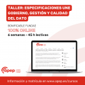 Taller: Especificaciones UNE – Gobierno, gestión y calidad del dato
