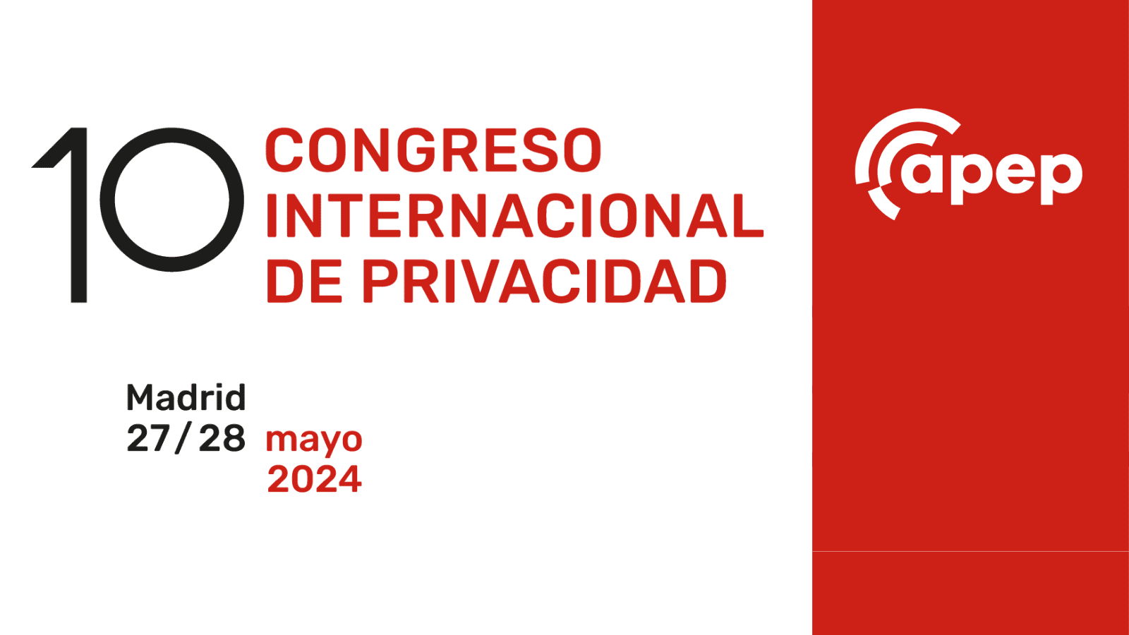 Entrada 10 Congreso Internacional de Privacidad APEP (Sala Anexa)