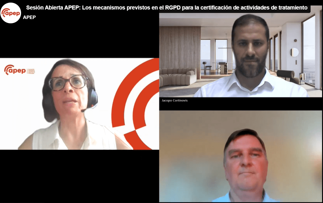mecanismos RGPD certificacion de actividades del tratamiento